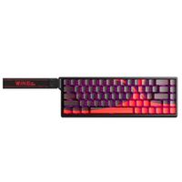 TECLADO AULA WIN68HE MAX CABLEADO INGLES BLACK RED MAGNETIC