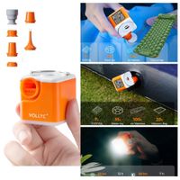 Inflador Recargable Para Colchonetas Con Linterna 3 Niveles