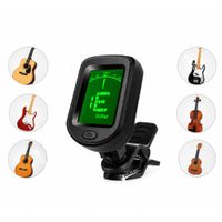 Afinador Digital Cromático De Clip Para Guitarra Bajo Violín Ukulele y más