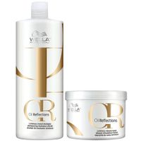 Shampoo 1000ml + Mascarilla 500ml Wella Oil Reflections