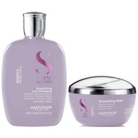 Shampoo Anti Frizz Sin Sal 250ml  Mascarilla Alfaparf Smooth