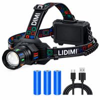 Linterna De Cabeza Lidimi Ld-l1358c Recargable 2000lm