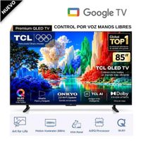 TELEVISOR TCL QLED PREMIUM 85' UHD 4K SMART TV 85A400 144HZ GOOGLE TV