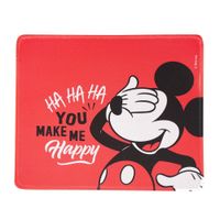 Mouse Pad Desk Mickey Mouse Disney Neopreno Antideslizante 24x20 CM Rojo