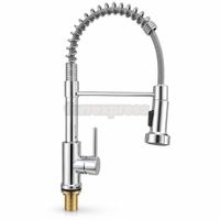 Grifo Mezcladora Monocomando Cocina Extraíble Acero Cromado ITEX
