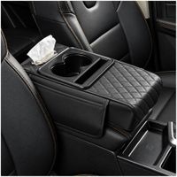 Organizador Multifuncional para Apoyabrazos de Auto con Portavasos y Portapañuelos