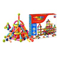 Juego Didáctico de Armado Bloques Magnéticos de 164pcs