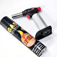 soplete flameador para cocina + gas butano