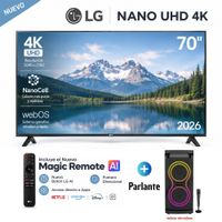 Televisor LG 70 NANO 4K UHD AI Smart TV 70NU850BPSD 2026 y Parlante