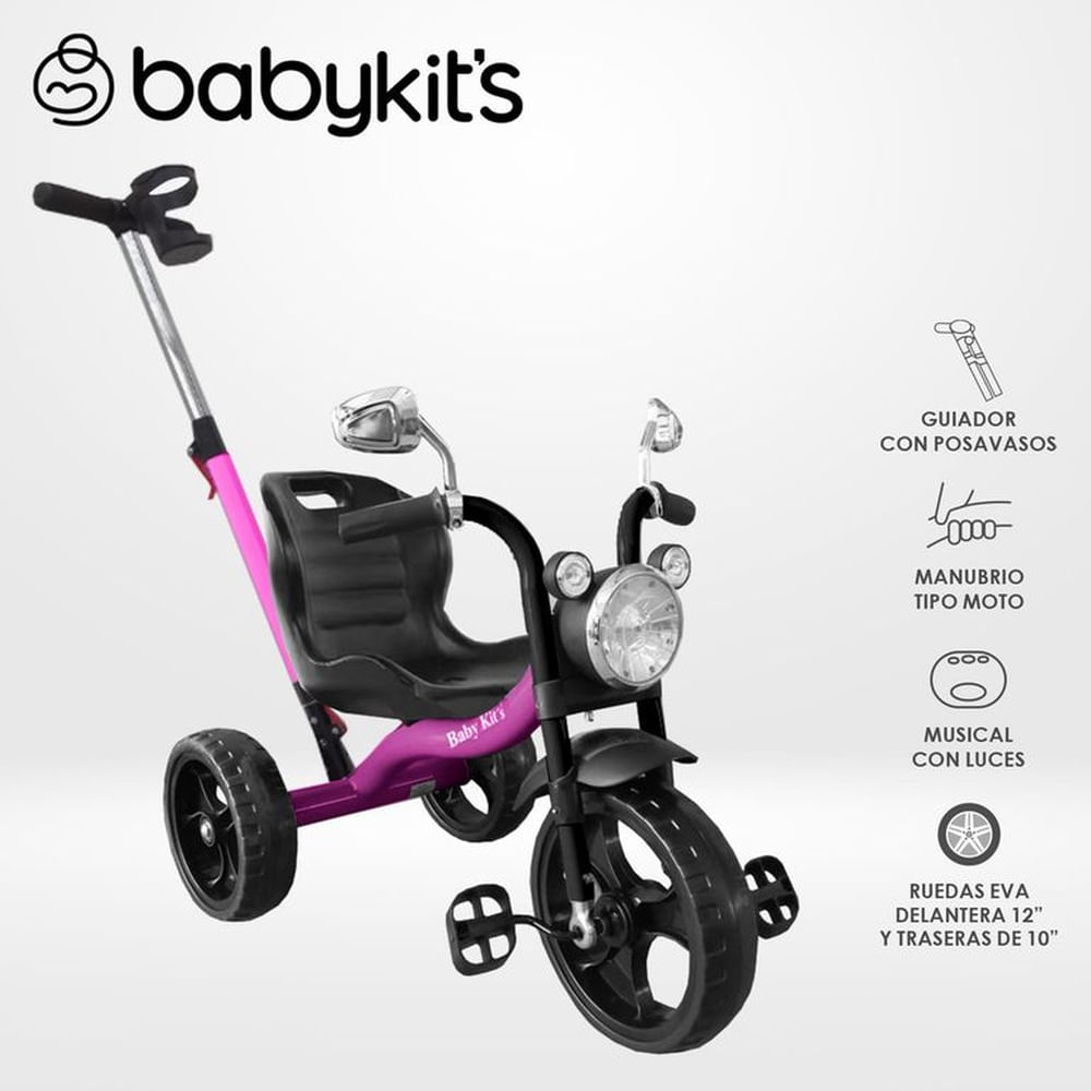 Triciclo Moto Trike Rosado