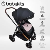 Coche Cuna Moises Vox T Gold Baby Kits Rosado