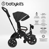 Triciclo Explorer Giro 360 LX - 5en1 Negro