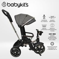 Triciclo Explorer Giro 360 LX - 5en1 Gris