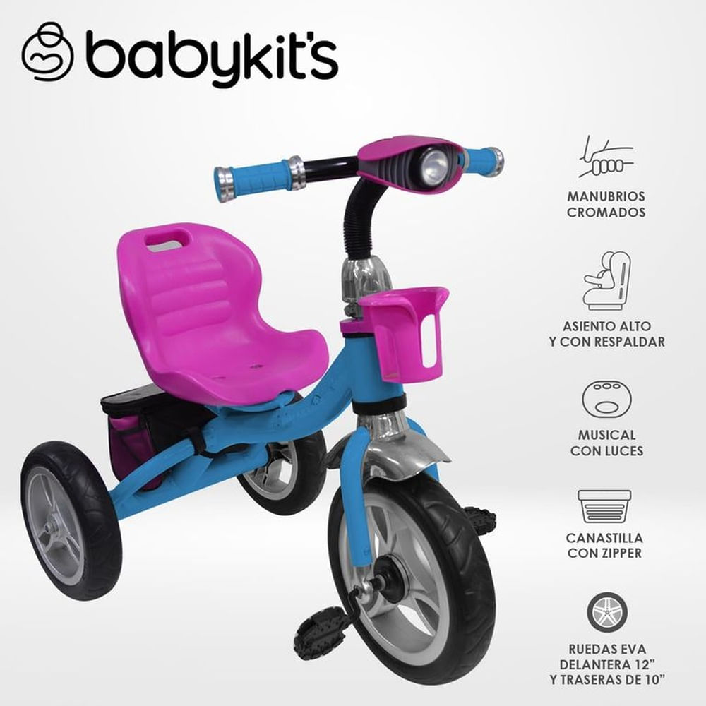Triciclo Magnum Rosado-Celeste