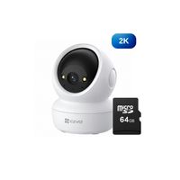 Cámara de seguridad inalámbrica H6C PRO 2K 3MP para interiores - Micro SD 64gb - Ezviz