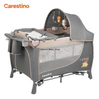 Cuna Corral Cambiador Plegable 2 Niveles -MARSELLA- Beige - MARSELLA-001