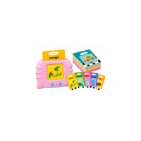 Lector de Tarjetas Educativas para Niños 224 Palabras  Color Rosado