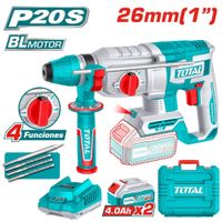 ROTOMARTILLO SDS 26MM 20V 2.5J 0-5000BPM BRUSHLESS 2X4.0AH 4FUNC INDUSTRIAL