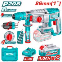ROTOMARTILLO SDS 26MM 20V BL 2.5J 0-50000BPM 2X4.0AH 4FUN EXTR-CHUCK ACC INDUSTRIAL