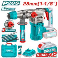 ROTOMARTILLO SDS 28MM 20V 4.5j 0-4400BPM BRUSHLESS 2-5.0ah  ACC MALETIN INDUSTRIAL