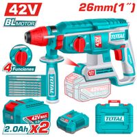 ROTOMARTILLO SDS 42V 26MM 2.5J 0-5000BPM BRUSHLESS 2X2.0AH ACC MALETIN INDUSTRIAL