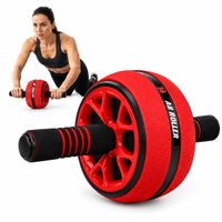 Rueda Abdominales Abs Wheel Antideslizante No Ruidos Rojo