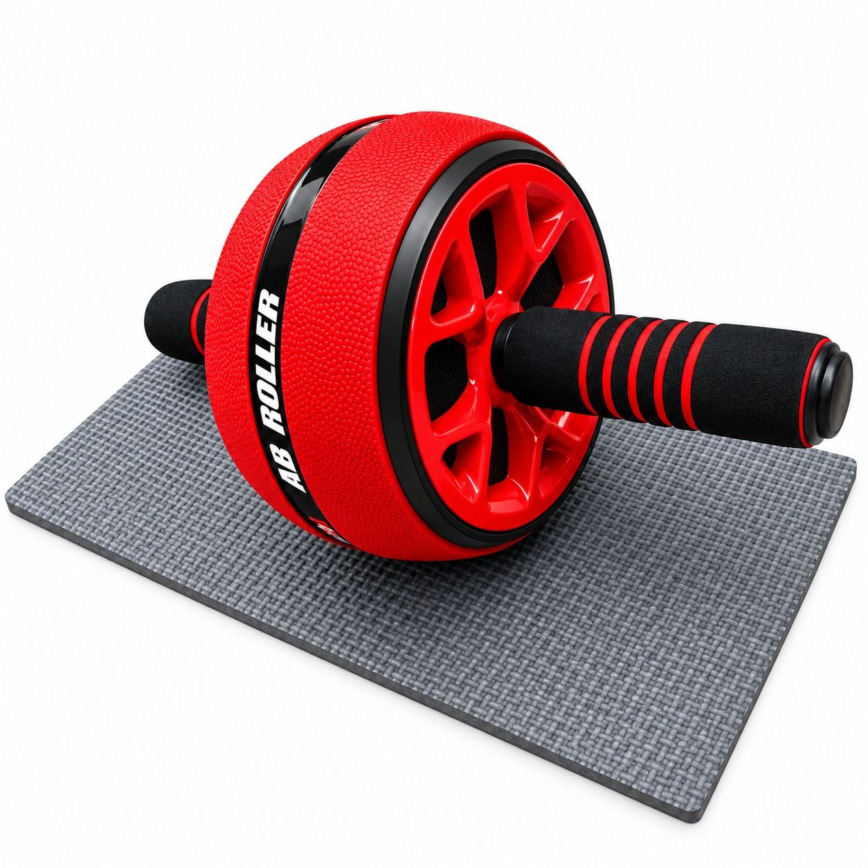 Rueda Abdominales Abs Wheel Antideslizante No Ruidos Rojo