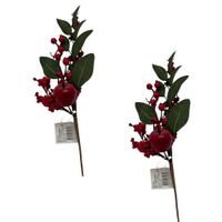 Set de 2 Picks Navideños de Moras Y Hojas de 37cm FN132 FLORIPASTORE