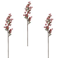 Pack De 3 Varas Navideñas De Moras Rojasde 66Cm Fn258 Floripastore
