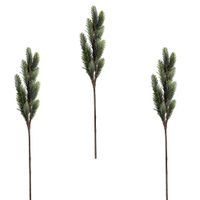 Pack De 3 Varas Navideñas De Follaje Verde De 75Cm Fn264 Floripastore