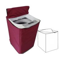 Funda Impermeable Delgada Para Lavadora 16-22Kg Guinda