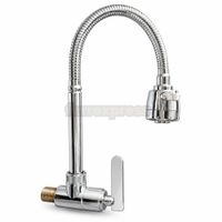 Caño para Cocina Cromado Flexible a la Pared Bronce