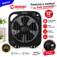 Ventilador Circulador 12 VMC-1052 Negro