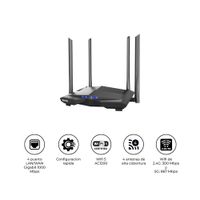 Router WiFi Tenda AC10 AC1200 Gigabit Doble Banda