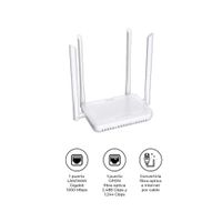 ONT Tenda HG10 AC1200 WiFi Doble Banda 4 Antenas