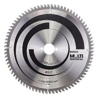 DISCO CARBURADO DENTADO CORTE MADERA MULTIMATERIAL 10 X 80D - BOSCH