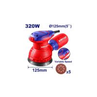 LIJADORA ROTO ORBITAL 125MM 320W EFSR23206 - EMTOP