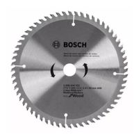DISCO CARBURADO DENTADO CORTE MADERA 7-1/4"" X 60 DIENTES - BOSCH