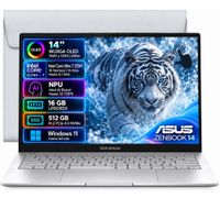 LAPTOP ASUS ZENBOOK 14 INTEL CORE ULTRA 7 255H RAM 16GB SSD 512GB 14 OLED TACTIL