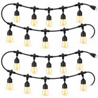 Kit 2 Guirnaldas de Luces 5 metros 10 Focos Acoplables a Corriente
