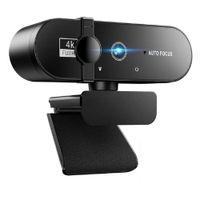 Camara Web 4K Ultra HD con Microfono y Auto Focus para PC Laptop