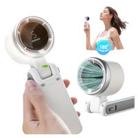 Ventilador Portátil Recargable Alta Velocidad Pantalla LED 5 Niveles