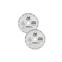 DISCO DIAMANTADO SEGMENTADO CORTE CONCRETO 9” (2 UND) DSB230 - KAPPO