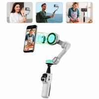 Estabilizador AOCHUAN Smart P2 con IA 360° Luz LED y Seguimiento Automático