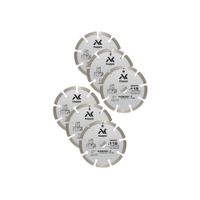DISCO DIAMANTADO SEGMENTADO CORTE CONCRETO 4½ - PACK 06 UND - KAPPO