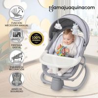 Mecedora Eléctrica para Bebés AMBER 4 en 1 Edición Limitada Gray