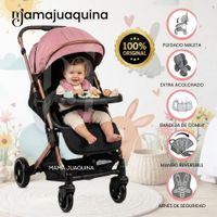 Coche Maleta de Lujo TOKIO II con Bandeja de Comer Edición Exclusiva Pink