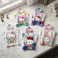 Toalla Poncho Hello Kitty 60x120 Cm Para Niñas
