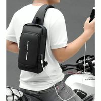 MOCHILA MORRAL ANTIRROBO IMPERMEABLE CON PUERTO USB Y CLAVE