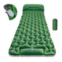 Colchoneta para Acampar Resistente al Agua Inflado Rápido Verde
